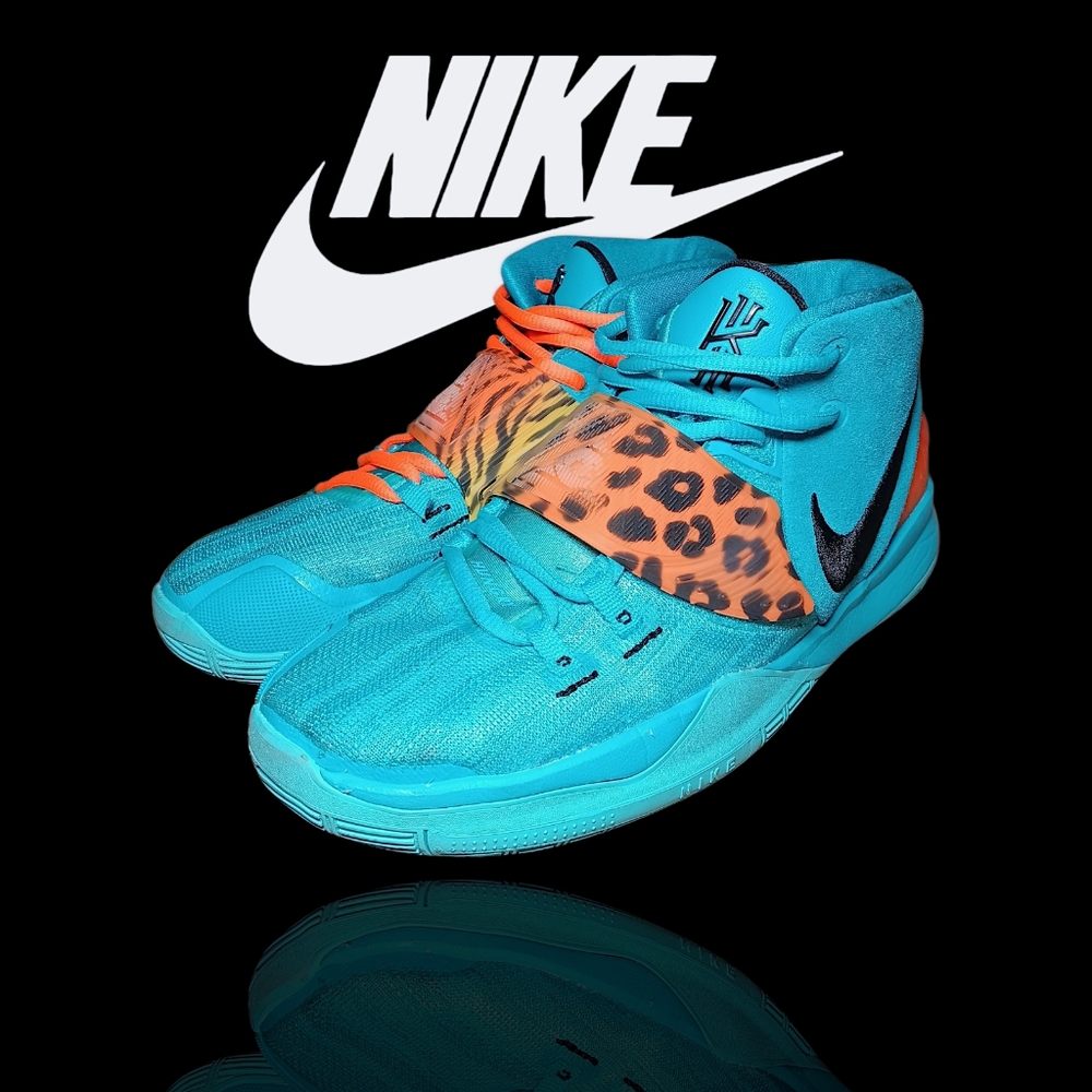 Nike BQ5599-300 Kyrie 6 Oracle Aqua Basketball Shoe 6.5Y/Women’s Size 8 VGUC